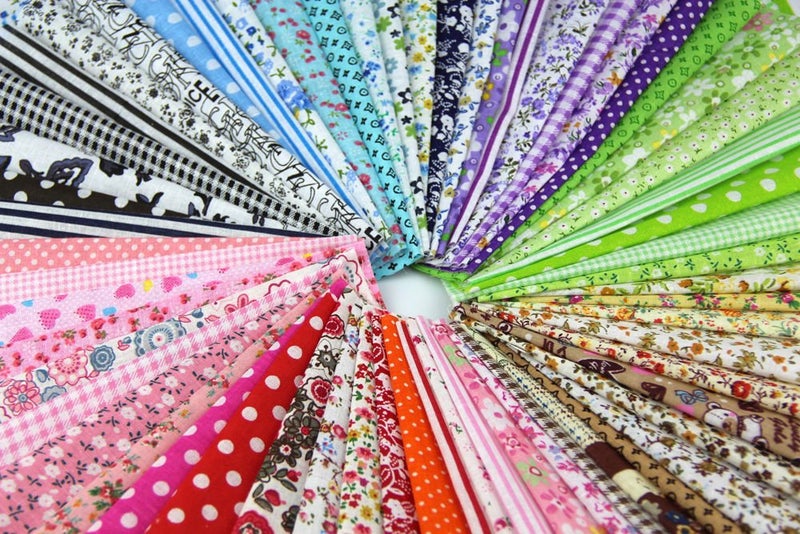 RayLineDo Fabric Patchwork Craft Material Mixed Squares Bundle 2025cm 15pcs - Image 2